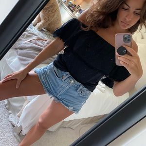 Splendid off the shoulder shirt